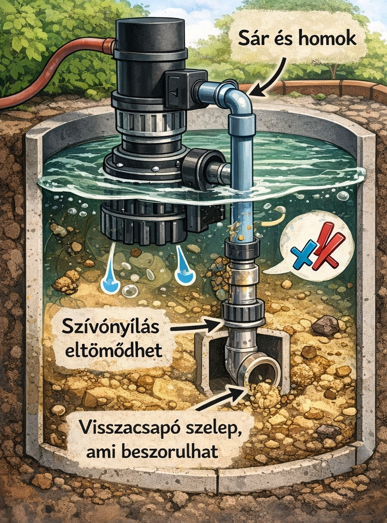 szivattyú eltömődés